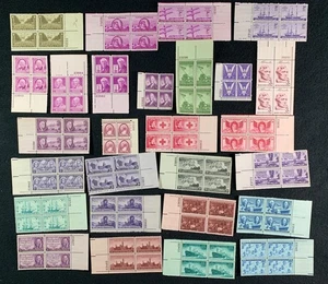 USA - Twenty-Seven different 3 cent MNH Plate Blocks - Picture 1 of 1