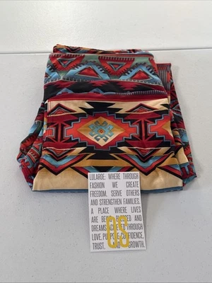 Leggings OS LuLaRoe Talla Única Multicolor Azteca Tribal Nuevos sin Etiquetas Nuevos DOS Etiquetas Foto 1 de 4