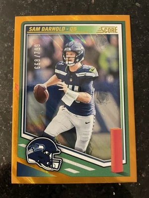 2025 Score - Sam Darnold #40 Gold Zone /799 - Image 1 of 2