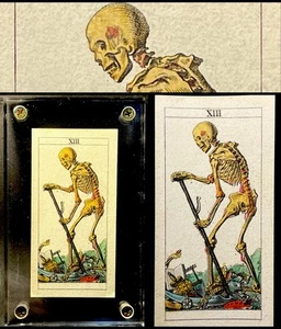 c1835 XIII Death Tarot Playing Card Tarocchi Gumppenberg Italian Major Arcana - Picture 1 of 23