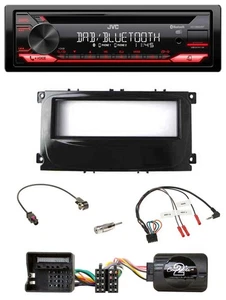 JVC CD DAB USB Bluetooth Lenkrad Autoradio für Ford Mondeo 2007-2014 S-Max piano - Bild 1 von 10