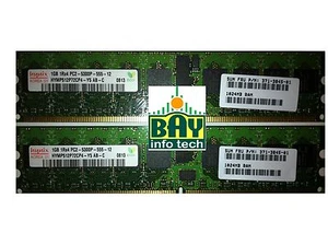 X6320A 2:371-3845 2GB (2x1GB) Memory Sun Fire Sun Fire X4140 X4240 X4440 X4540 - Picture 1 of 1