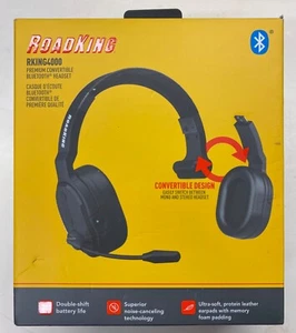 Auriculares RoadKing RKING4000 Premium Mono/Estéreo Convertibles Bluetooth 5.0 - Imagen 1 de 4