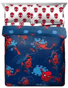 Spider-Man Spidey Daze Kids Reversible Queen Bed Set-W5955717863 - Picture 1 of 7