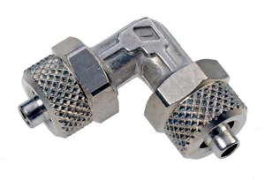 Vernickeltes Messing gleich Ellbogen Schnelldruckbeschläge Aufschieben - Bild 1 von 1