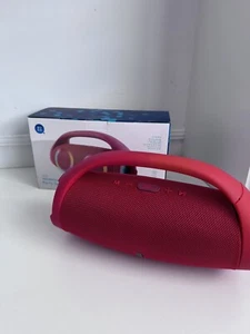 Red Handheld Colorful Circle Wireless Speaker Surround Bass Music Box Party - Picture 1 of 5