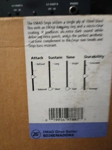 Evans EMAD Onyx Bass Drum Head, 26 Inch - BD26EMADONX - Picture 1 of 2