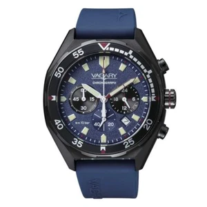 Orologio Vagary Aqua39 da uomo blu crono silicone e acciaio IV2-044-70 - Foto 1 di 1