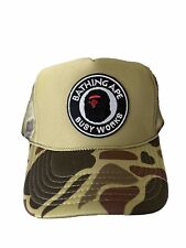 Bape Busy Works Ape Trucker Hat Made In USA Otto 5 Panel Cap Camo FAST SHIPPING