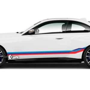 Calcomanías de vinilo para puertas laterales de carreras con colores M se adaptan a BMW serie G - Imagen 1 de 2