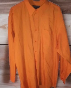 Daniel Ellissa Orange LONG SLEEVE SHIRT. Sz 18 34/35  - Picture 1 of 6