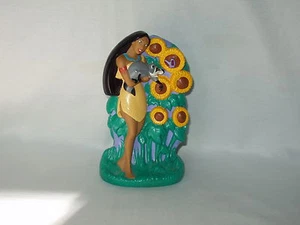POCAHONTAS & MEEKO disney 7.5” plastic BANK by Just Toys dated 1994  EUC - Picture 1 of 4