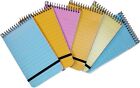 FIRST CHOICE KAYA Neon Notebooks Small Pack Of 6 Mini Spiral Pocket Size Notepa
