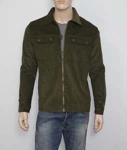 New WeSC Unisex Shirt Jacket in Olive Night Mens Large Womens XL 100% Cotton - Picture 1 of 11