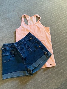 Ally Jean Shorts And Zara Top - Picture 1 of 4