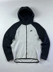 Nike Tech Fleece Full-Zip Hoodie XS Black & White - Picture 1 of 7