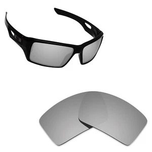 Lentes de repuesto de policarbonato Hawkry para gafas Oakley Eyepatch 2 - plateadas - Imagen 1 de 3