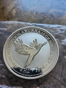 1996 Australia $10 Kookaburra 10 oz .999 Fine Silver Coin - Picture 1 of 2