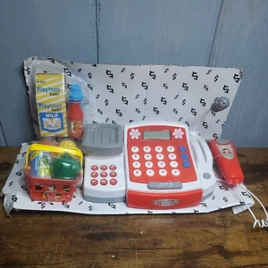 FUNERICA Toy Cash Register for Kids with Scanner Play Money Fake Credit Card ... - Picture 1 of 6