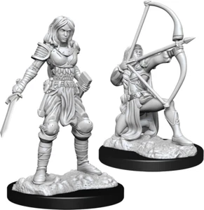 HUMANO MUJER LUCHADORA Pathfinder Batallas Cortes Profundos Minis Wizkids WZK90326 D&D - Imagen 1 de 4