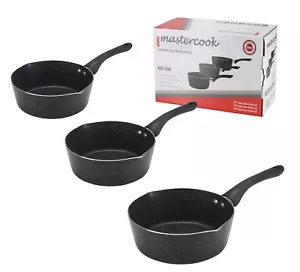 3-teiliges Antihaftbeschichtetes Milchpfannen-Set Kochgeschirr Kochen Kochtopf 16/18/20 cm - Bild 1 von 12