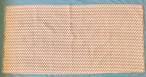 PERENNIALS Zig Zag Fabric Outdoor / Indoor 28" x 54" Melon ORANGE Anti-UV - Picture 1 of 2