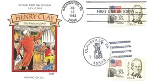 1846 3c HENRY CLAY - Collins H/P - U/O Claysville, PA Stempel - Bild 1 von 1