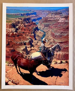 Mark Maggiori Signed Print SKELETON TRAIL 3/161 20x24.5 Western Grand Canyon - Picture 1 of 3