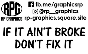 If It Ain't Broke Don't Fix It Sticker Funny Joke Project Track Race Drift Car - Picture 1 of 2