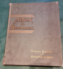 Vordruck Album Schaubek Victoria Ausgabe mit Marken ab 1841 bis 1912 ca 600 S.
