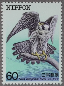 Japan 1984 Scott#1542 "Endangered Birds; Falco peregrinus frutti" Mint NH - Picture 1 of 1