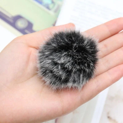 Universal Furry Wind Muff Outdoor Microphone Windshield Lavalier Lapel Mic Pop - Image 1 of 4