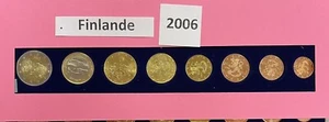 Série de 8 pièces Finlande 2006 de 1 cnt à 2 euros Neuve 🇫🇮 - Picture 1 of 1