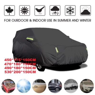 Heavy Duty Waterproof Car Cover Rain Snow UV Full Protection Outdoor Universal - Image 1 of 4