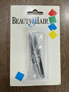 New & Vintage! Made in Italy ~ Beauty & Hair ~ 3” Bobby Pins Black ~ Rare Find! - Picture 1 of 5