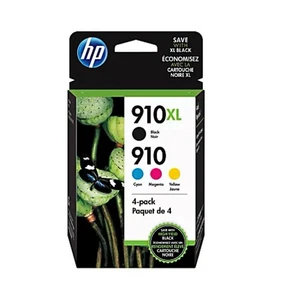 4 OPAKOWANIA HP ORYGINALNY 910XL CZARNY I 910 CMY KOLOR ATRAMENT OFFICEJET Nowy w pudełku Darmowa wysyłka - Zdjęcie 1 z 2