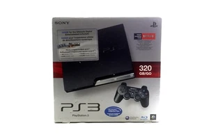Sony PlayStation 3 PS3 Slim Console CECH-2501B 320GB w/ 1 Controller - Picture 1 of 4