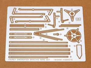 TAMIYA 61069 PHOTODECOUPE FAIREY SWORDFISH MK.I PE BRACING WIRE SET 1/48 - Picture 1 of 1