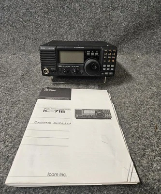Icom IC-718 Radio Transceiver with manual - Image 1 of 4