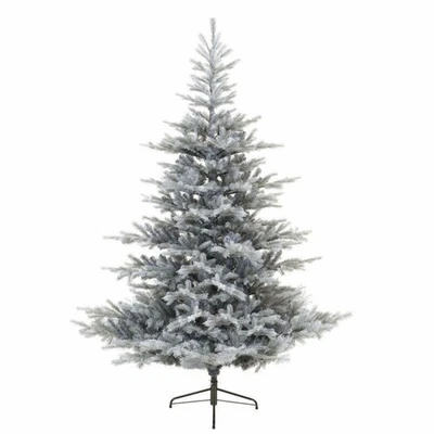 Kaemingk Frosted Grandis Fir Hinged Tree 180cm Realistic Silver Artificial Tree - Image 1 of 3