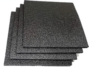 4-Pack Foam Sheets 12x12 1/2 Thick Black Polyethylene for Packing Packagin - Picture 1 of 7