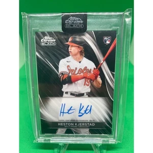 2024 Topps Chrome Black #CBA-HKJ Heston Kjerstad RC Auto Baltimore Orioles - Bild 1 von 2