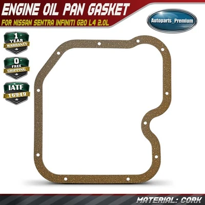 Junta inferior del cárter de aceite del motor para Nissan Sentra 00-01 INFINITI G20 00-02 L4 2,0 L Foto 1 de 4