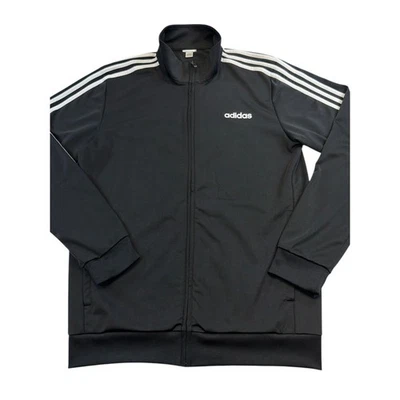 Jaqueta de atletismo Adidas masculina branca 3 listras zíper completo atlética retrô P M (veja medidas) - Imagem 1 de 4