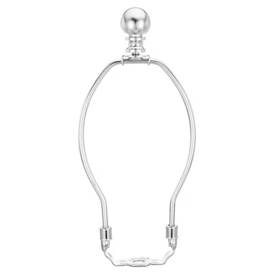 1 conjunto kit de harpa abajur de 7 polegadas com suporte de abajur final cromado - Imagem 1 de 4