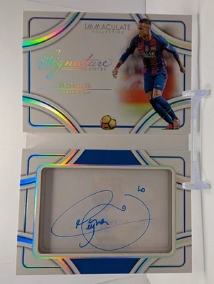 2025 Immaculate Soccer  - Neymar Jr.  Booklet On Card AUTO /64   - Image 1 of 2