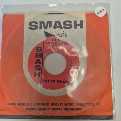 ROGER MILLER- OUR LITTLE LOVE 7" 45 RPM RECORD LIKE NEW OOP - Image 1 of 2