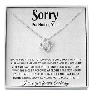 I'm Sorry Necklace Gifts, Apology Gifts For Her, Forgiveness Gift, Wife Gift - Picture 1 of 9
