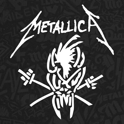 ORACAL Metallica Band Scary Guy 90s Logo Die Cut Vinyl Decal Sticker Car Window Laptop