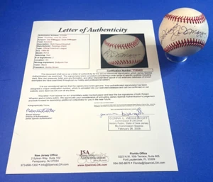 Pelota de béisbol firmada por Joe DiMaggio y Dom DiMaggio Rawlings AL JSA YY80422 - Imagen 1 de 11